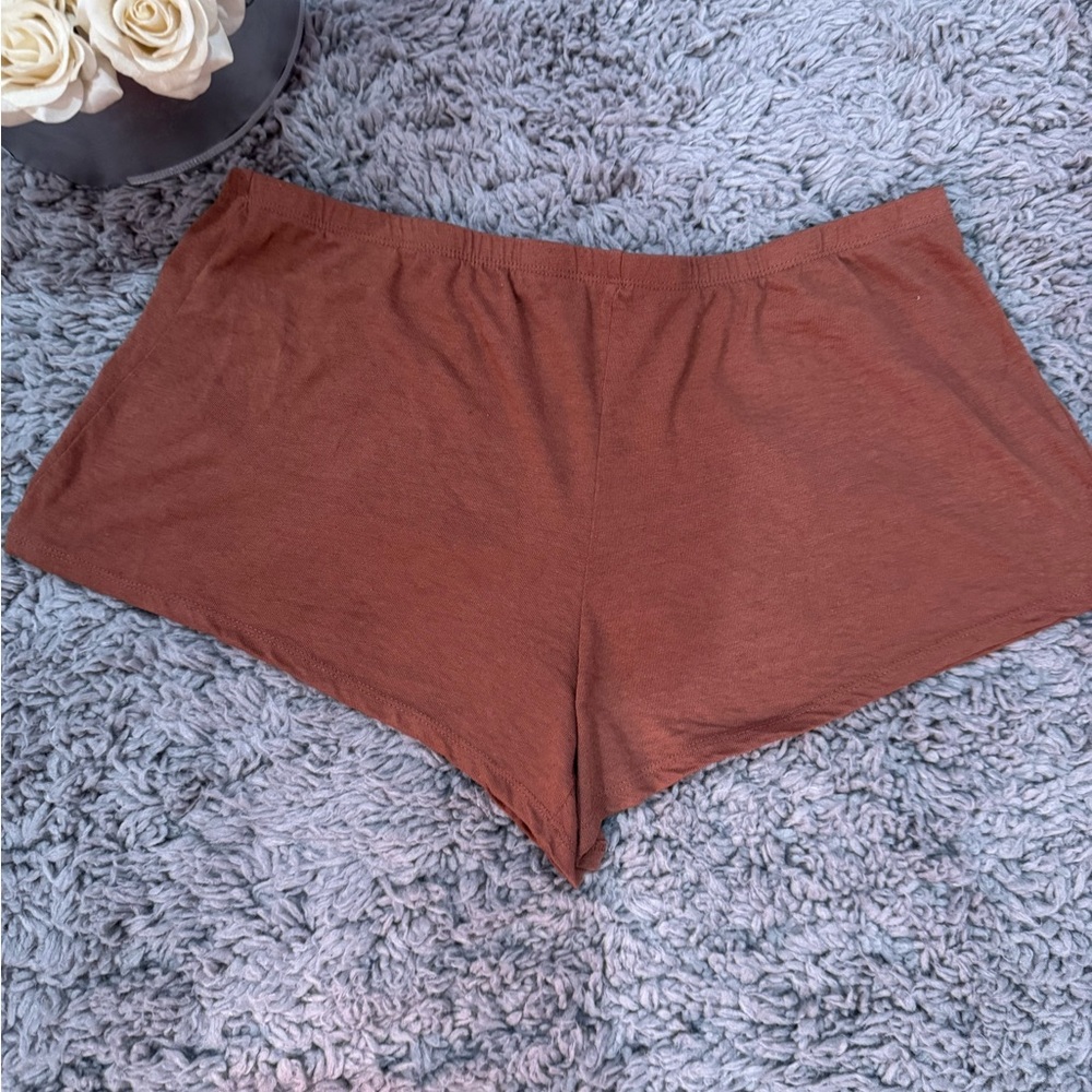 Women's Brown Sleep Shorts